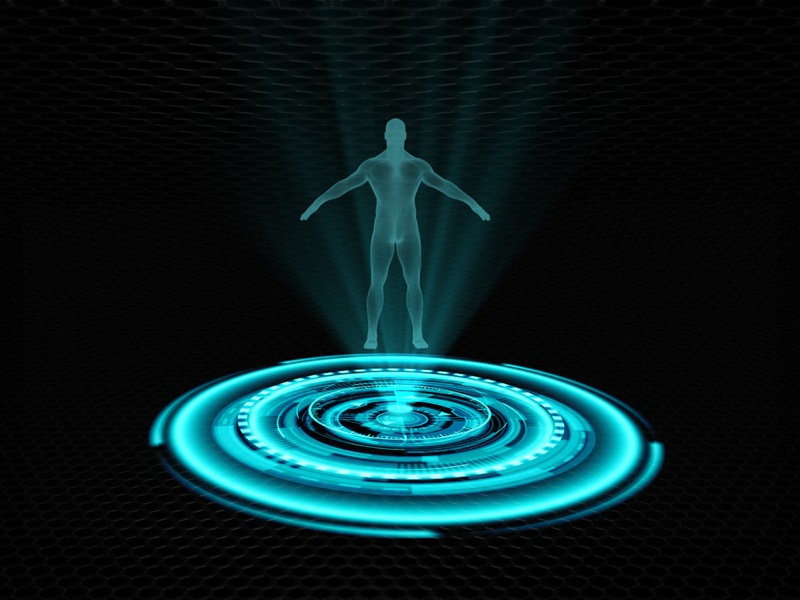 Human hologram projection