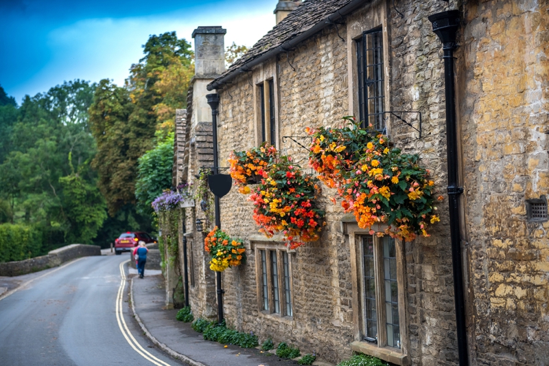 Cotswold village of Castle Combe, England